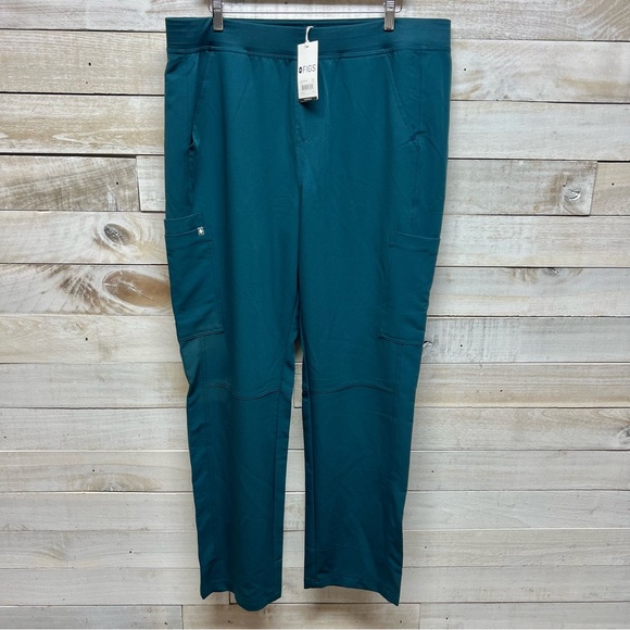 Figs Other - FIGS Axim Cargo Scrub Pants Mens 2XL Green Straight Leg NWT